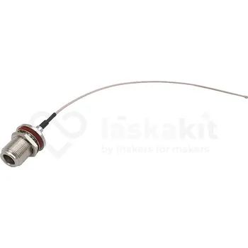 Elektronická stavebnice LaskaKit_cz Pigtail U.FL - N Female, RG178 kabel 15cm