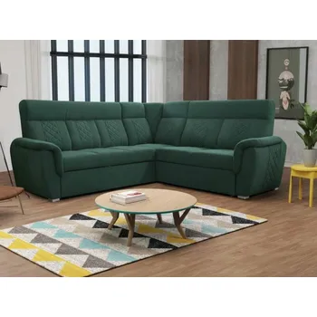 Sedací souprava Rohová rozkládací sedací souprava Boston - zelená Varianta: Pravá