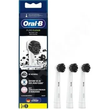 Náhradní hlavice k elektrickému kartáčku Oral-B Pure Clean Náhradní hlavice s černým uhlím 3 ks