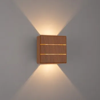 Venkovní osvětlení Venkovní LED Immax LUXLINE,nástěnné osvětlení,Ořechové dřevo, 6W,3000K,240V,IP54