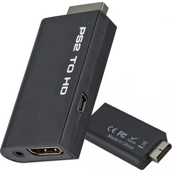 Hra pro starou konzoli Převodník PS2 to HDMI, PS2/2HDMI - Černý, nový