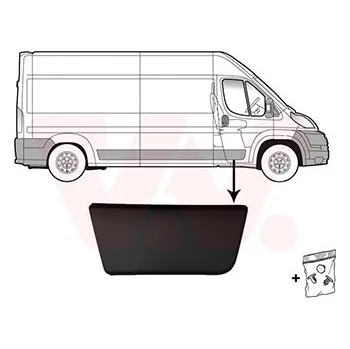 Lišta karosérie Ozdobná / ochranná lišta, dveře VAN WEZEL 1652404