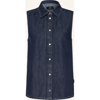 Dámská halenka 7 For All Mankind Dámská Džínová Vesta Blossom S Lnem, tmavě...