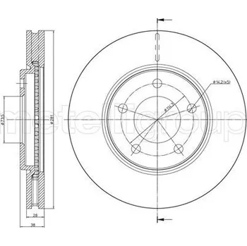 Brzdový kotouč Brzdový kotouč, , 0471820AG, 4721820AC, 4721820AF, 4721820AG, 5073069AA, METELLI, 23-0689C