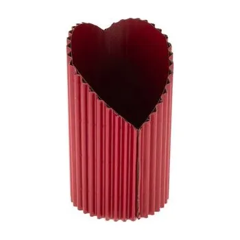 Květináč Papírový obal na květináč (tvar. srdce) s plast.nádobkou ø 13cm, 12/120