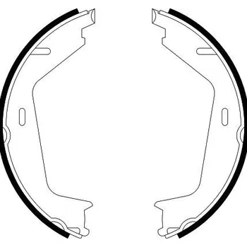 Brzdová čelist Sada brzdových čelistí, parkovací brzda, , 274504, 31262874, 8623138, HELLA, 8DA 355 051-161