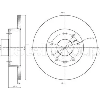 Brzdový kotouč Brzdový kotouč, , SDB100830, METELLI, 23-0544C