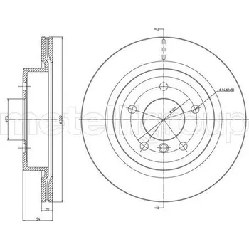 Brzdový kotouč Brzdový kotouč, , 34216782605, METELLI, 23-1399C