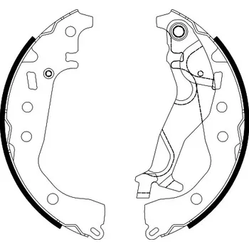 Brzdová čelist Sada brzdových čelistí, , HELLA, 8DB 355 038-251