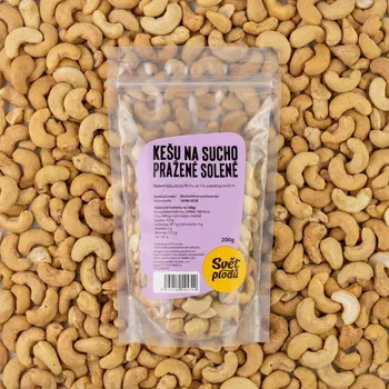 Kešu na sucho pražené solené váha 200g