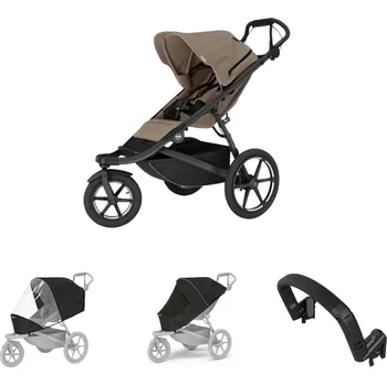 Kočárek THULE Urban Glide 3 Tinted Taupe magnetická spona + pláštěnka + moskytiéra + madlo