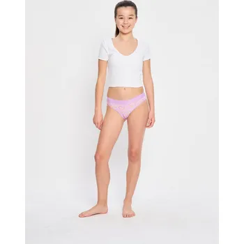 Menstruační kalhotky Dívčí menstruační kalhotky Modibodi Teen Hipster Bikini Super Bubblegum Purple (DMKMTHBSBP) 14-16 let