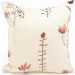 MK Lůžkoviny Saténový povlak na polštář 40 x 40 cm - Vlčí máky béžové 245411284