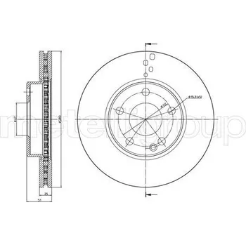Brzdový kotouč Brzdový kotouč, , 2464210012, 246421001207, 2464211112, A2464210012, A246421001207, A2464211112, METELLI, 23-1438C