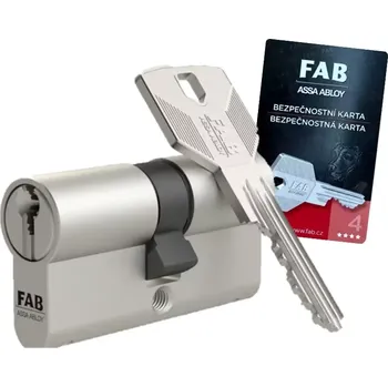 Stavební výplň FAB 4*** PROFI 30/35,BDPNS, 5 kl satén nikl - emergency