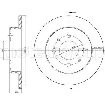 Brzdový kotouč Brzdový kotouč, , MB857762, MB857763, MR249357, METELLI, 23-1114C