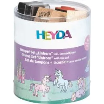 Dětské zboží Zestaw stempli 15szt z poduszką Jednorożce