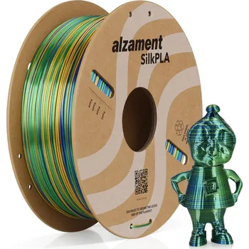 Filament Alzament PLA Silk Candy 1 kg Gold + Blue + Green ALZMNTSC06