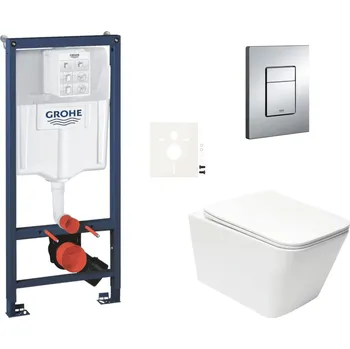 Klozet Siko Závěsný WC set do lehkých stěn / předstěnová montáž SAT Infinitio GRSIN12E