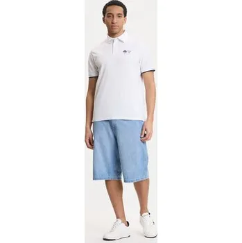 Pánská košile Guess Polokošile M6GP47 K3323 Bílá Regular Fit M