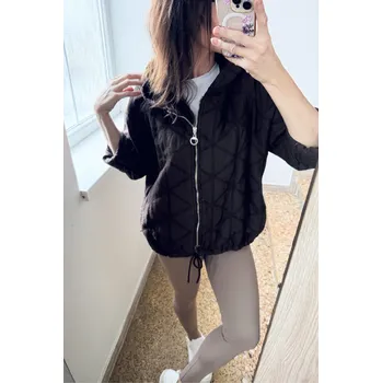 BudesIN Prošívaná bunda s kapucí ECLAT hnědá