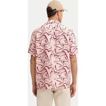 Bugatti Košile 9253-78956C Červená Comfortable Fit L