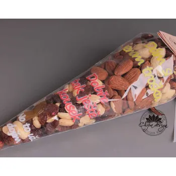 Kornout pro prvňáčky Mlsný kornout - Oříškový sen Kornout potisk: S potiskem