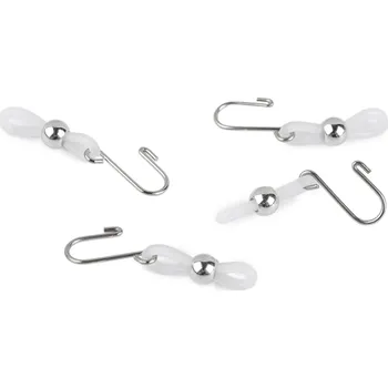 Zip Speciální háček proti rozjíždění kalhotových zipů nikl 4 ks