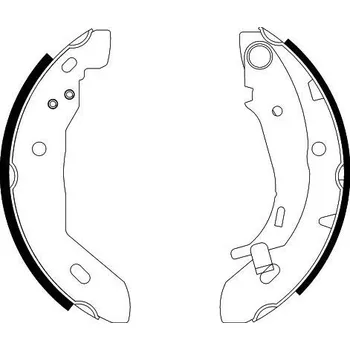 Brzdová čelist Sada brzdových čelistí, , 1684200220, 1684200320, A1684200220, A1684200320, HELLA, 8DB 355 002-251