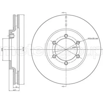 Brzdový kotouč Brzdový kotouč, , 4144105000, 4144106210, METELLI, 23-0711