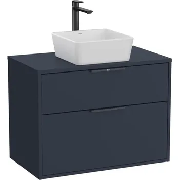 Šatní skříň Roca Koupelnová skříňka bez umyvadla Optica 78,5x56,5x45,5 cm modrá mat OPTDESK802ZM