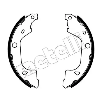 Brzdová čelist Sada brzdových čelistí, , METELLI, 53-0775