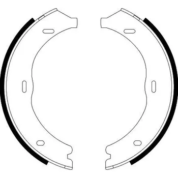 Brzdová čelist Sada brzdových čelistí, parkovací brzda, , 4474206400, 6394200220, A6394200220, HELLA, 8DA 355 050-561