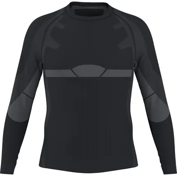 Pánské termoprádlo ULTIMATE SPEED® Pánské funkční bezešvé motorkářské spodní triko (černá, XL (56/58))