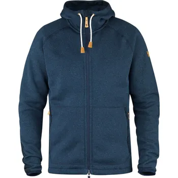 Pánská mikina fleecová mikina pánská FJÄLLRÄVEN Övik Fleece Hoodie M Navy - XS