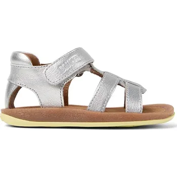 Dívčí obuv Dětské kožené sandály Camper Bicho FW K800628 stříbrná SLV, EUR 24