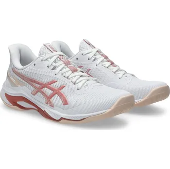 Dámská sálová obuv Dámské sálové boty Asics NETBURNER BALLISTIC FF 4 W bílé 1052A083-103 - EUR 41,5 | UK 7,5 | US 9,5