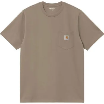 Pánské oblečení TRIKO CARHARTT WIP Pocket S/S - béžová - S + při osobním odběru 903 Kč