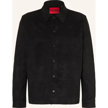 Hugo Overjacket Enaso V Koženém Vzhledu, černá
