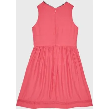 Dámské šaty Tommy Hilfiger Každodenní šaty Ceremonial KG0KG07020 M Růžová Regular Fit 6Y