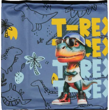 Čepice Chlapecký nákrčník švestkově modrý T-Rex KEV 2024-135