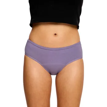 Menstruační kalhotky Menstruační kalhotky Modibodi Basic Mid-Rise Brief Moderate Purple Tonic (MKMBMRBMPT) S