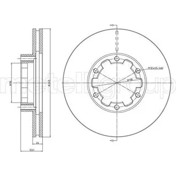 Brzdový kotouč Brzdový kotouč, , 061003680, 40206F3901, METELLI, 23-1614