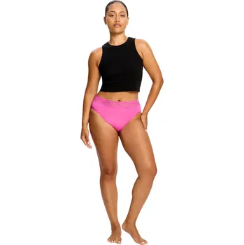 Menstruační kalhotky Menstruační kalhotky Modibodi Sensual Hi Waist Bikini Super Electric Fuchsia (MKMSEF) XXL