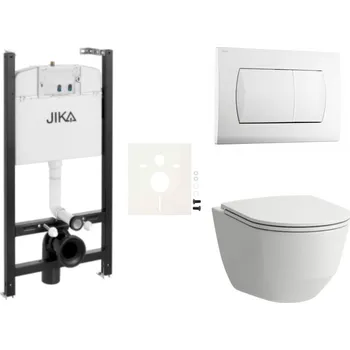 Siko Cenově zvýhodněný závěsný WC set Jika do lehkých stěn / předstěnová montáž+ WC Laufen JSL1