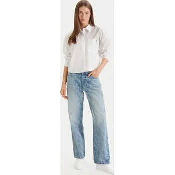 Pánské oblečení Calvin Klein Jeans Košile LV047F148G Bílá Relaxed Fit XS