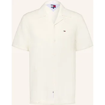 Pánská móda Tommy Jeans Pánská Resortová Košile Comfort Fit S Lnem,...