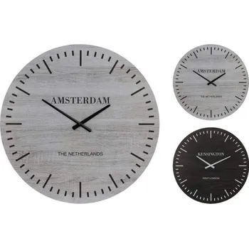 Hodiny SEGNALE Hodiny nástěnné Amsterdam 600 x 45 mm šedá KO-Y36000110seda