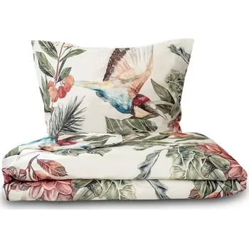 Povlečení Kvalitex Saténové povlečení Kolibřík 1+1, 140x200, 70x90cm