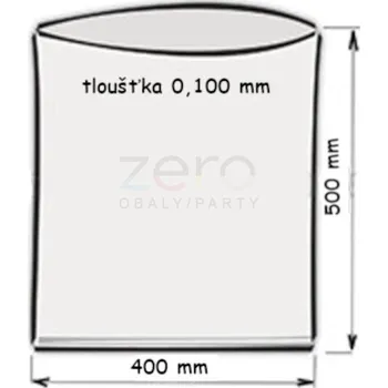Obalový materiál Sáček PE 40x50 cm (100 µm) - transp.